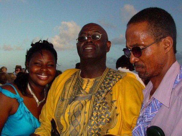 Pastor Moses married us. His daughter and another Barbuda local sang!